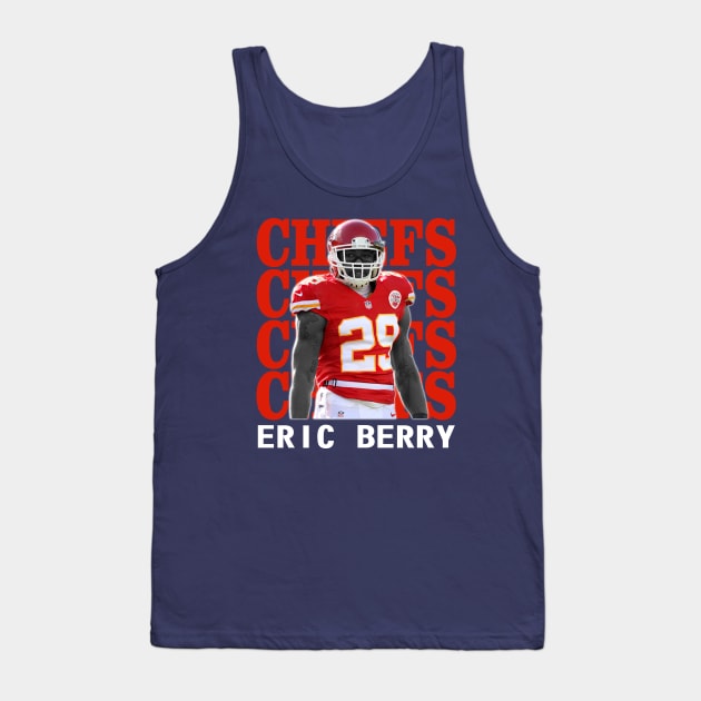 Kansas City Chiefs Eric Berry 29 Tank Top by Thejockandnerd